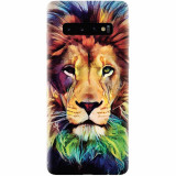 Husa silicon personalizata pentru Samsung Galaxy S10 Plus, Colorfull Lion