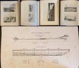 rara PODURI &bull; 1916 Activitatea ANGHEL SALIGNY in CONSTRUCTIA PODURILOR &ndash; Ion Ionescu, ilustrata &bull; 1919 PODUL PESTE BORCEA. Rom&acirc;nia Amenajari edilitare