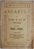 Anuarul I al liceului de stat din Petroseni pe anul 1919-1920 &ndash; Romulus Miocu, Coloman Fulop