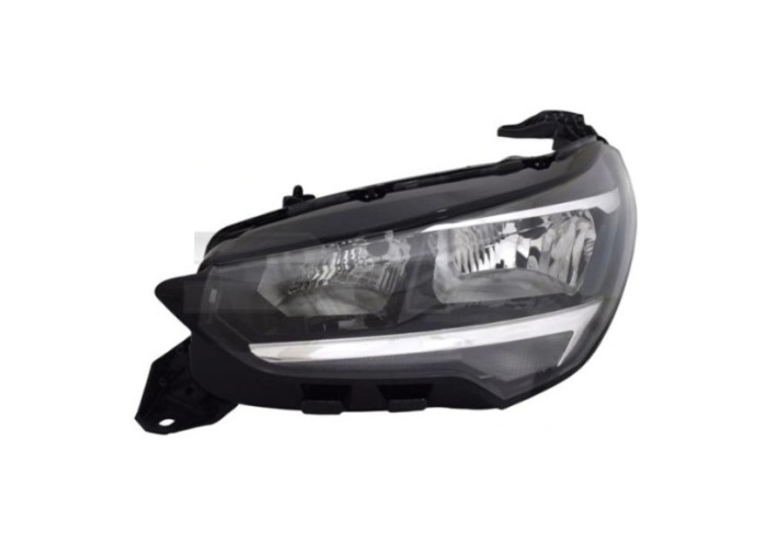 Far Opel Corsa/-E F, 06.2019-12.2023, montare fata, stanga, H15+H7+PWY24W; electric; cu motor; halogen, TYC