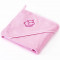 Prosop cu gluga Sensilllo HIPPO 80x80 cm Pink/Roz