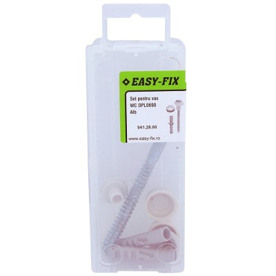 Set montaj vas WC, Easy-Fix DPL0690, alb foto