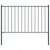 Panou de gard cu st&acirc;lpi, oțel vopsit &icirc;n c&acirc;mp electrostatic, 1,81x1 m, antracit