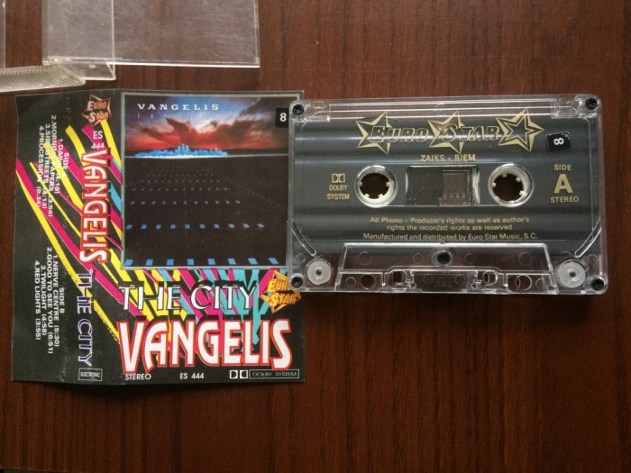 vangelis the city 1990 caseta audio muzica ambientala electronica synth pop