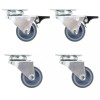 Gossi roti pivotante duble, 4 buc., 50 mm