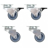 VidaXL Roți pivotante duble, 4 buc., 50 mm