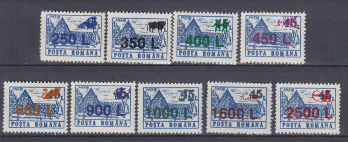 ROMANIA 1998 LP 1459 HOTELURI SI CABANE 91 SUPRATIPAR ZODIAC SERIE MNH