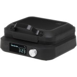Aparat pentru vafe AD 3087, 2200W, LED Display, Temporizator automat, 6 niveluri de rumenire, Negru