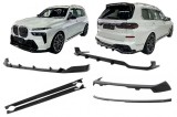 Pachet exterior aero BMW X7 G07 LCI M-Tech 2023+ Black Knight negru lucios