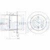 DELPHI BG3235 Disc frana