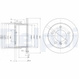 DELPHI BG3235 Disc frana