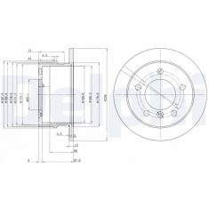 DELPHI BG3235 Disc frana foto