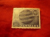 Serie Danemarca 1949 - 75 Ani UPU , val 40 ore, Nestampilat
