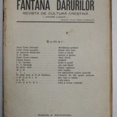 FANTANA DARURILOR , REVISTA DE CULTURA CRESTINA , no. 2 , 1930