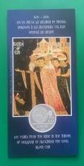 PLIANT(FOLDER) URCAREA PE TRON AL LUI ALEXANDRU CEL BUN, PENTRU MONEDA DE ARGINT