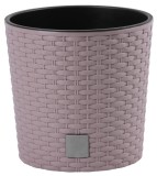 Ghiveci cu insertie Prosperplast Rato Round 300, mocca, 30 x 30 x 27 cm