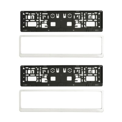 SUPORT NUMAR INMATRICULARE MEGA DRIVE CROMAT SET 2 BUC 45192 foto