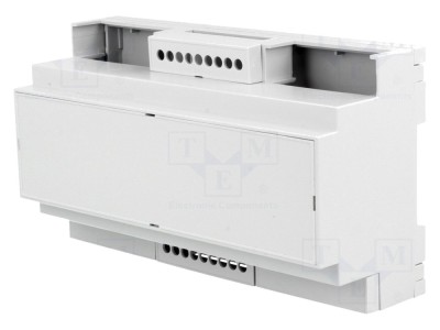 Carcasă pentru șină DIN gri 9 module foto