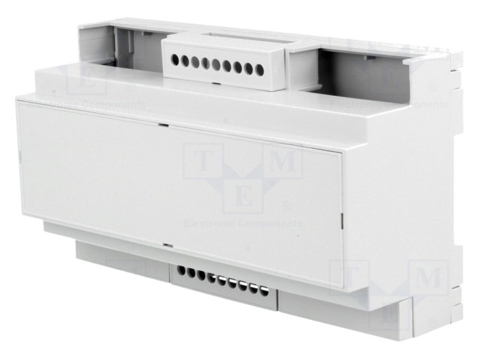 Carcasă pentru șină DIN gri 9 module