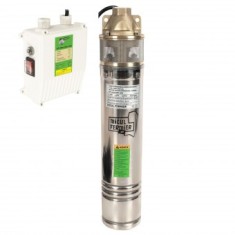 Pompa submersibila Micul Fermier, pentru apa curata, 1.3kW, debit 3000l/h, inaltime maxima pompare 60m, cu o turbina