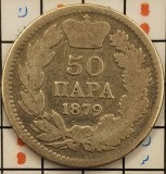 Serbia 50 para 1879 argint - km 9 - A004, Europa