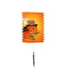 Lampion Halloween Dovleac Fantoma, Decoratiune H&acirc;rtie, 28cm, Agățat S&acirc;rmă