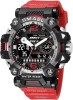 Ceas de mana barbatesc Smael Dual Time Cronograf Cronometru Sport Stil Army Militar Alarma Rosu