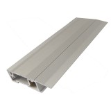 Profil pentru trecere prag, cu sistem clapeta, aluminiu, argintiu, 100 cm