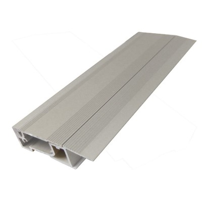 Profil pentru trecere prag, cu sistem clapeta, aluminiu, argintiu, 100 cm foto