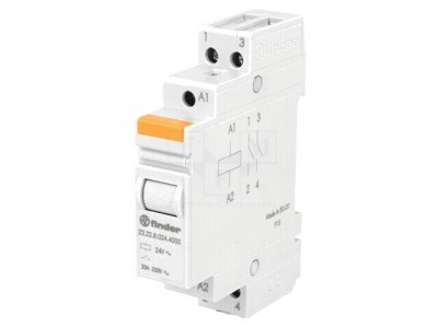 Releu Monostabil 24VAC 20A NO x2 foto