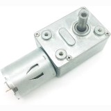 Motor cu reductor 12V GY-370 &ndash; Motor cu melc, turație mică, cuplu mare și funcție de autoblocare