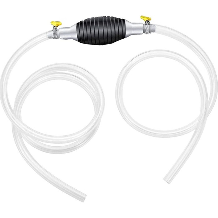 Set pompare combustibil QttvbTna, manual, PVC, cu supapa control, 15mmx2m, multicolor