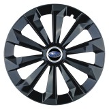 Set 4 Capace Roti 14 inchi (R14) Fame Negru, Compatibile Cu Subaru