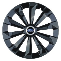 Set 4 Capace Roti 14 inchi (R14) Fame Negru, Compatibile Cu Subaru