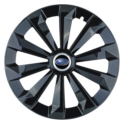 Set 4 Capace Roti 14 inchi (R14) Fame Negru, Compatibile Cu Subaru foto