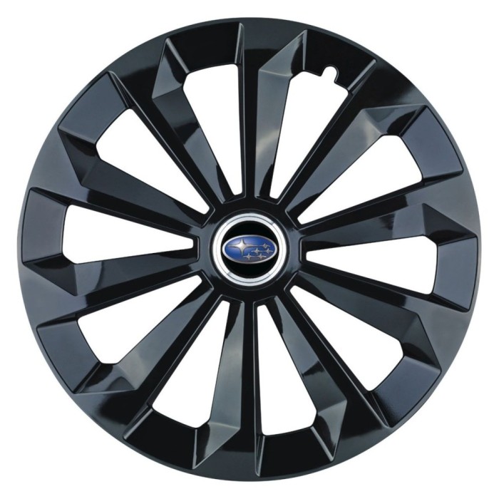 Set 4 Capace Roti 14 inchi (R14) Fame Negru, Compatibile Cu Subaru