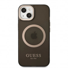 Husa Cover Guess Translucent MagSafe pentru iPhone 13/14 Black foto