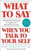 What to Say When You Talk to Yourself