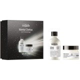 L&rsquo;Or&eacute;al Professionnel Serie Expert Metal Detox set cadou pentru par vopsit si deteriorat