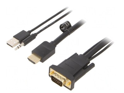 Cablu HDMI 1.4 2m Negru foto