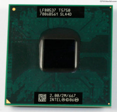 procesor Intel Core 2 Duo Processor T5750 sla4d 2.00 GHz 667 MHz FSB Socket P foto