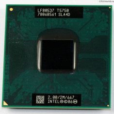 Procesor laptop Intel Core 2 Duo T5750 2,00 GHz 2M 667MHz