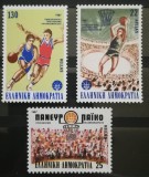 BC525, Grecia 1987, 2 serii sport (2 poze), Nestampilat
