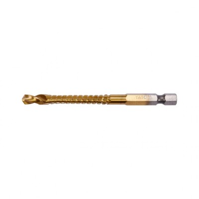 Burghiu freza prindere hexagonala 6,5mm hss-tin Yato YT-44824 foto