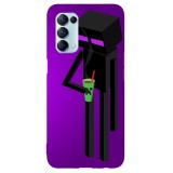 Husa compatibila cu Oppo A12 4G model Enderman, Silicon, TPU, Viceversa, Transparent, Carcasa