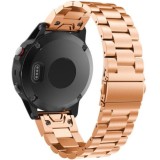 Cumpara ieftin Curea iUni compatibila cu Garmin Fenix 7 / 6 / 5 Plus / 5, 22 mm, Steel Belt Rose Gold