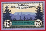 Germania notgeld 75 pfennig 1921 Nordhausen **