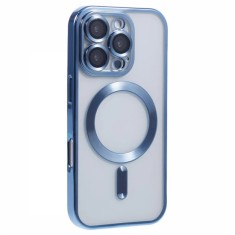 Husa compatibila cu IPhone 16 Pro, ALC MOBILE, pentru telefon mobil cu protectie pentru camera, Tehnologie MagSafe, rezistenta la socuri, contur Albas