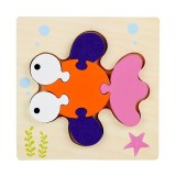 Cumpara ieftin Puzzle din lemn 3D Montessori cu animale-pasari