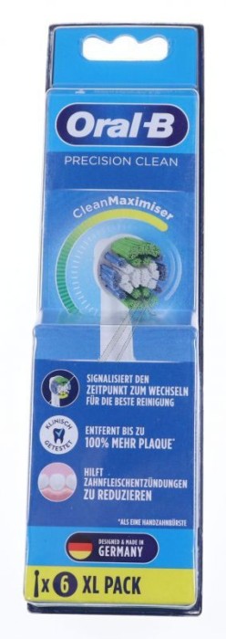 ORAL-B AUFSTECKB&Uuml;RSTEN PRECISION CLEAN CLEAN MAXIMIZER WEISS 6ER 80363211 BRAUN